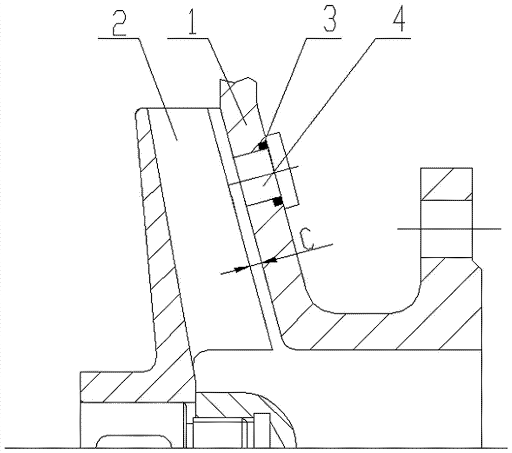 一种恒压泵泵体与叶轮装配间隙的测量结构的制作方法与工艺