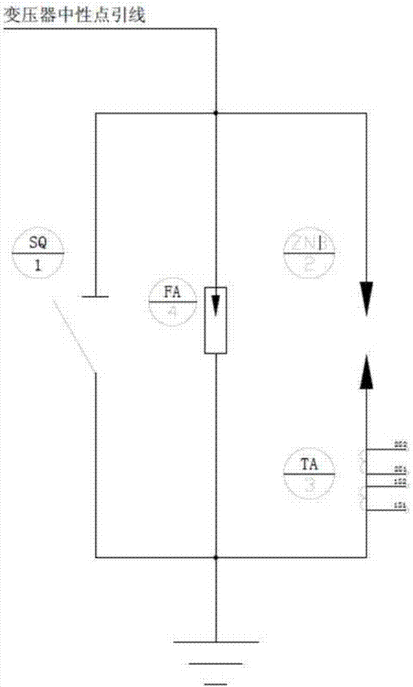 变压器中性点间隙接地保护装置的制作方法