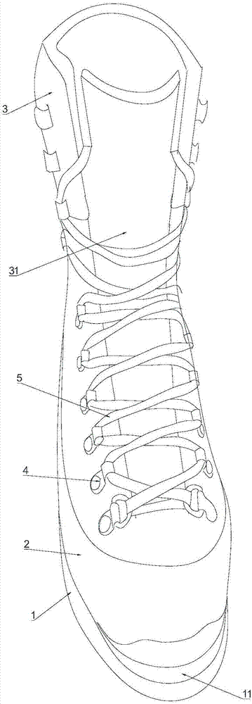 一種安全性高的登山鞋的制作方法與工藝