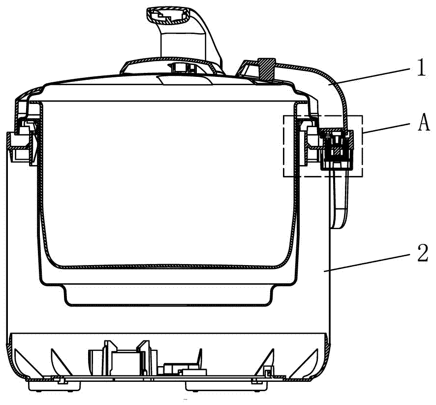 電壓力鍋的開(kāi)蓋電控保護(hù)結(jié)構(gòu)的制作方法與工藝