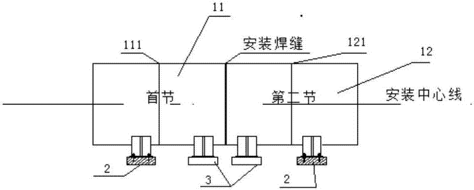 一種臥式筒體設(shè)備的安裝方法與流程