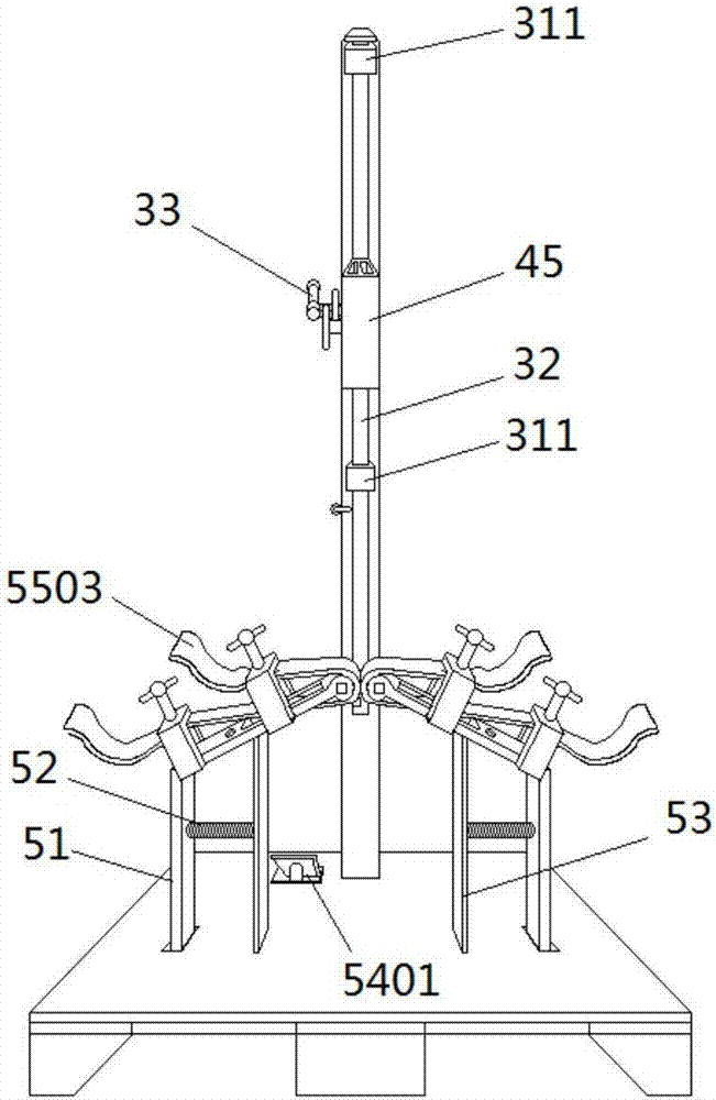 一种杠杆升降式铜排母线接头搪锡装置的制作方法