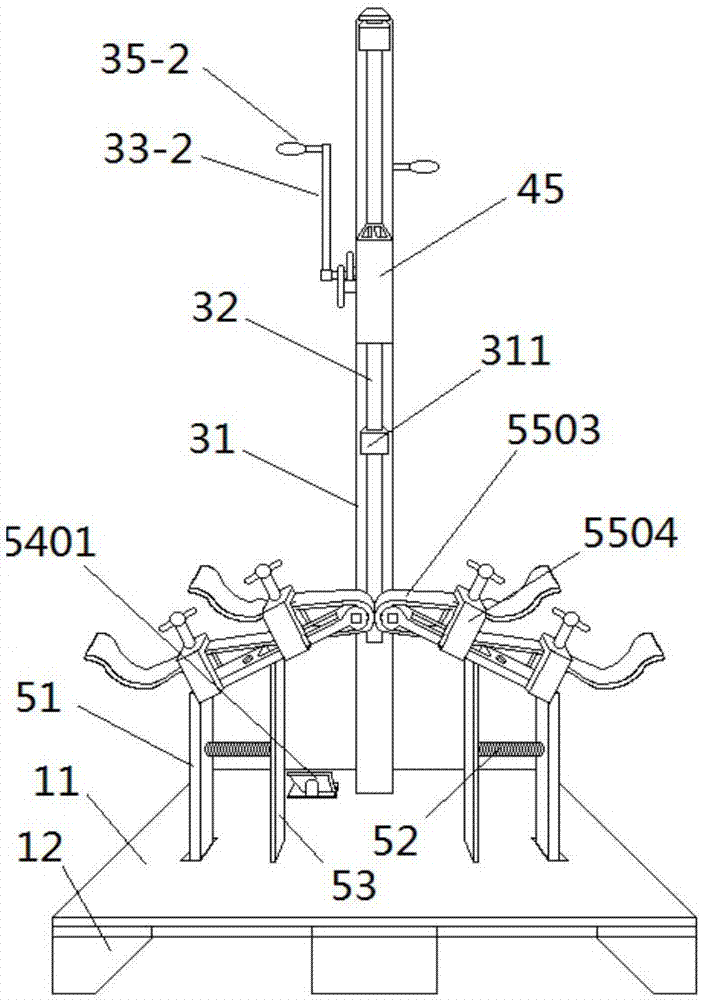 一种齿轮升降式铜排母线接头搪锡装置的制作方法