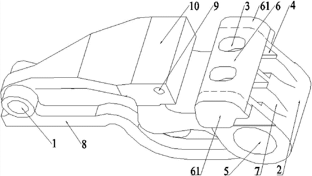 一種駝峰車輛減速器制動鉗的制作方法與工藝