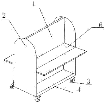 一種容積可變的圖書館運(yùn)書車的制作方法與工藝