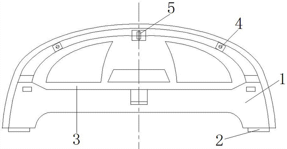 電動四輪車車頭蓋板組件的制作方法與工藝