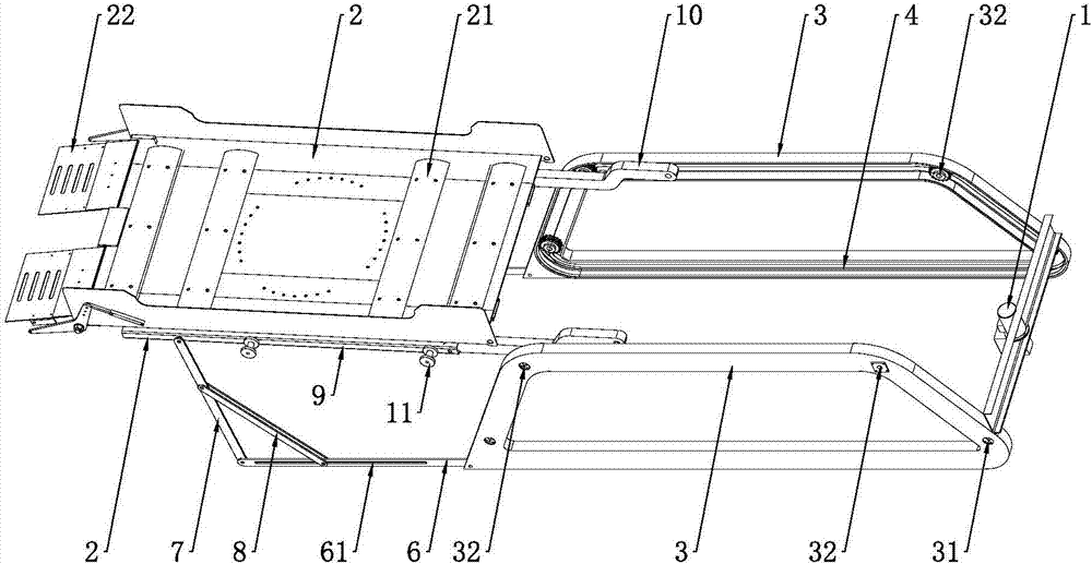 一種多桿機(jī)構(gòu)兩層立體車庫的制作方法與工藝