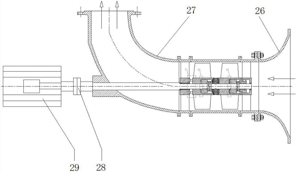 一種帶雙離合機構的軸流式水泵水輪機的制作方法與工藝