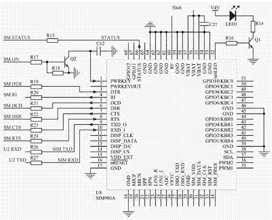 基于GPRS與單片機的森林防火水井遠程監(jiān)測傳輸裝置的制作方法