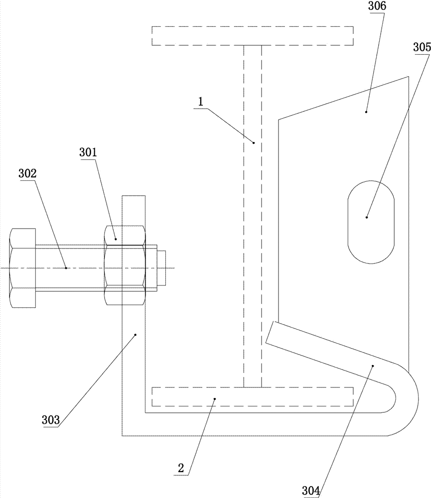 矿井用不倒翁式挡车器防磨绳装置的制作方法