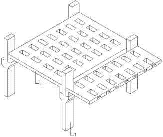 一种装配式预应力砼叠合槽型板‑‑钢柱组合框架结构的制作方法与工艺
