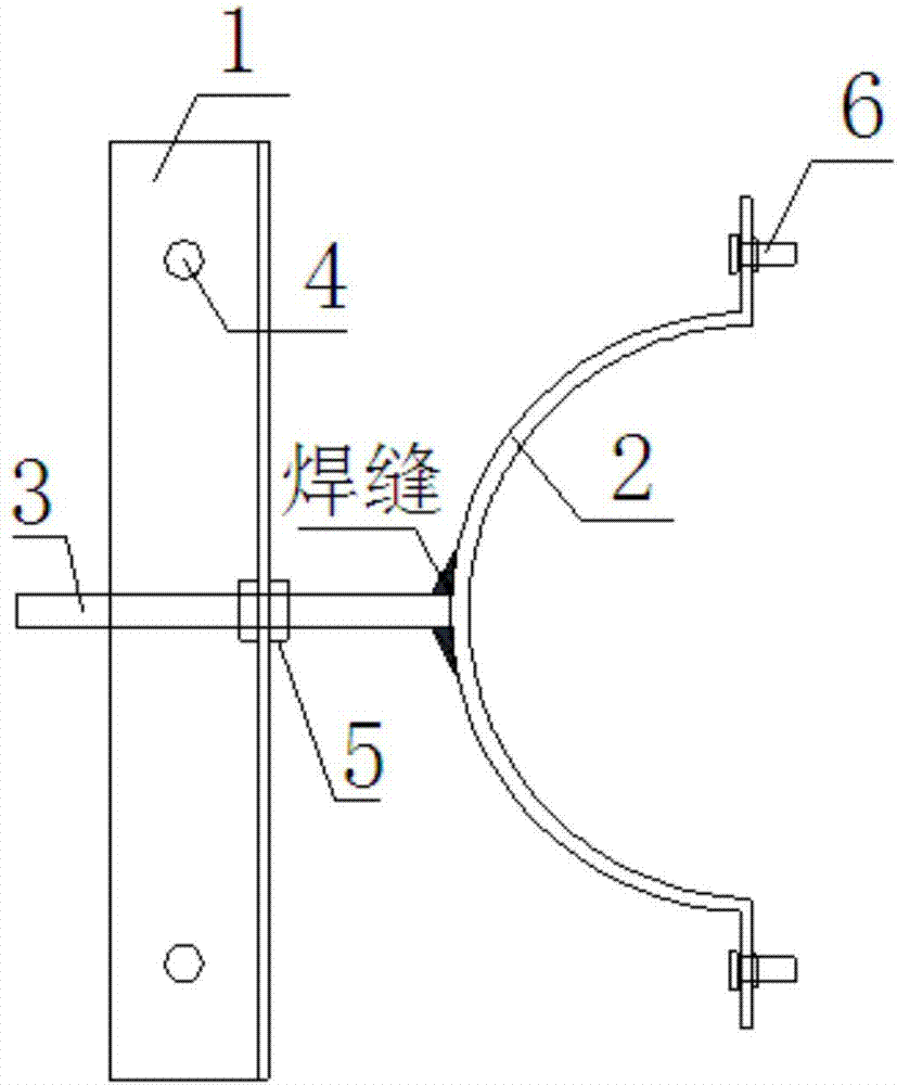 高层混凝土竖向输送管的加固装置的制作方法