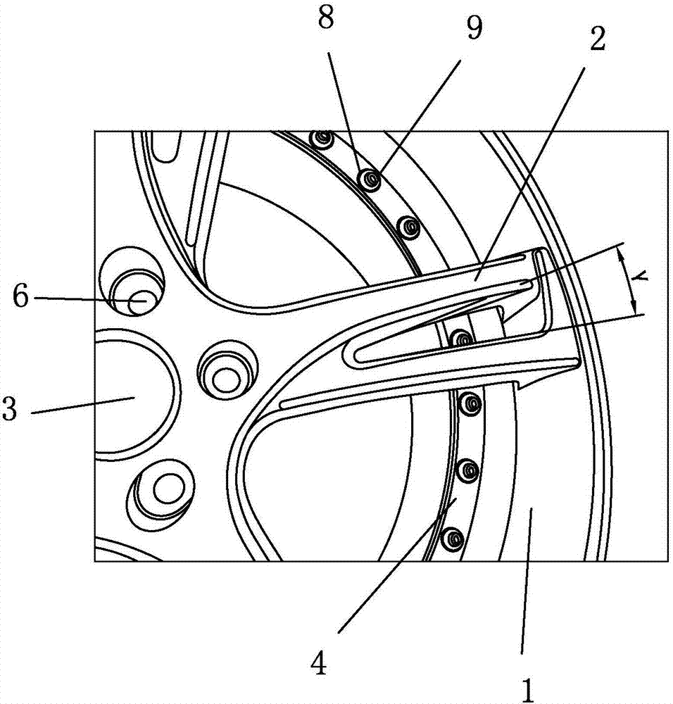 一种仿两片式阶梯式轮辐铝合金轮毂的制作方法与工艺