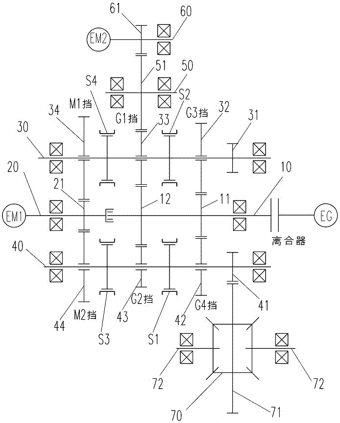 一种混合动力汽车用六挡混动变速器的制作方法与工艺