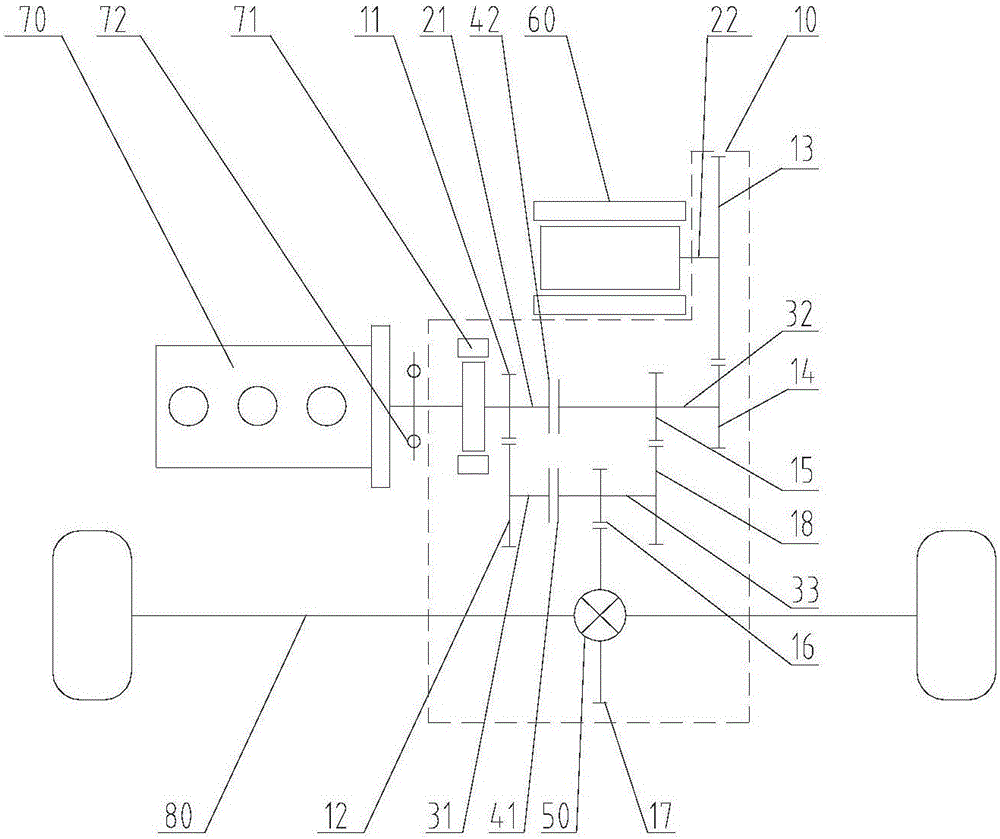 一種橫置雙動力源車輛驅動總成的制作方法與工藝