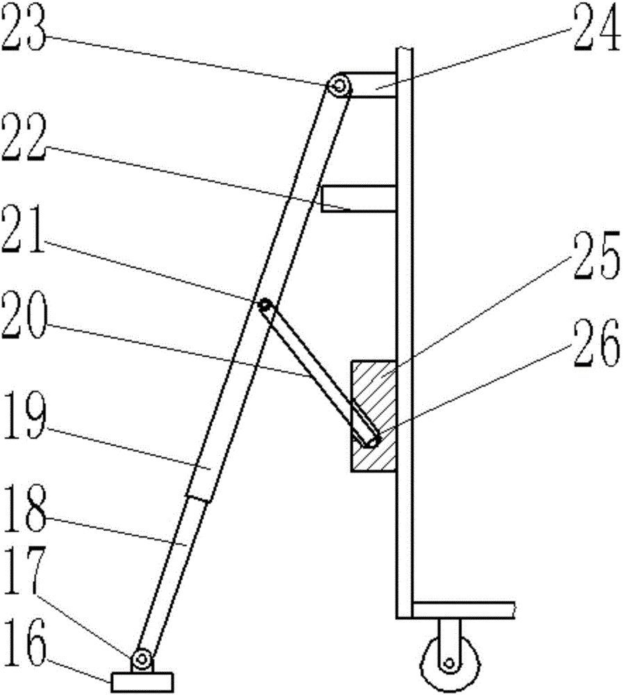 一種帶有折疊梯的檔案整理用運(yùn)輸車的制作方法與工藝