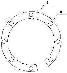一种扣合式圆形钥匙环的制作方法与工艺