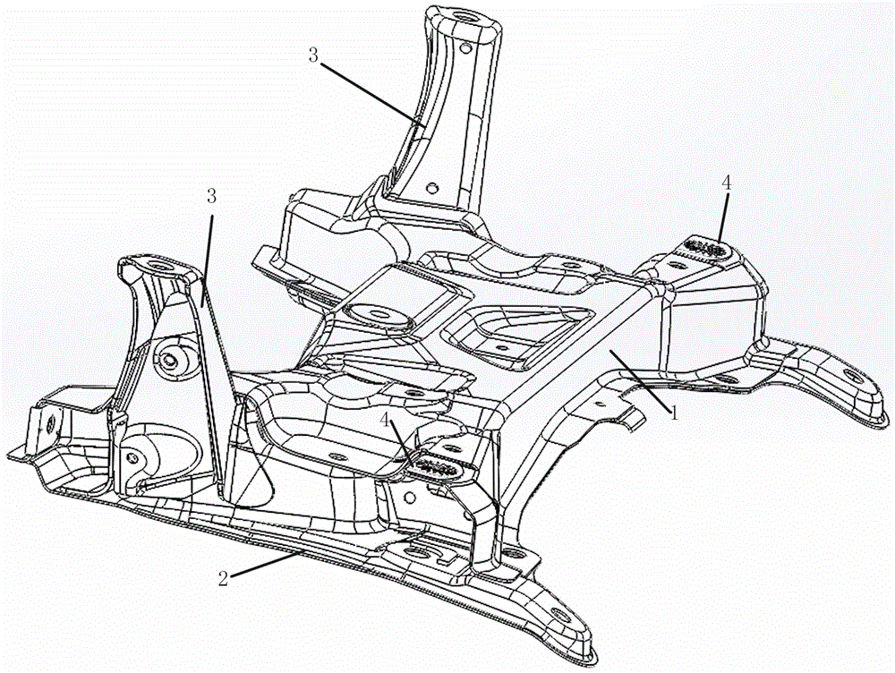 一种K字型麦弗逊式副车架的制作方法与工艺