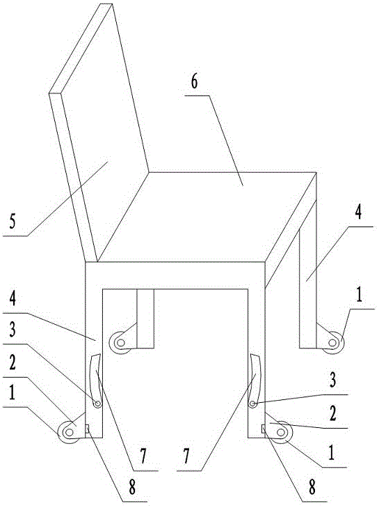 輪子和腳塊能互換的椅子的制作方法與工藝