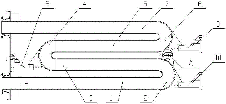輻射管自由活動(dòng)支撐結(jié)構(gòu)的制作方法與工藝