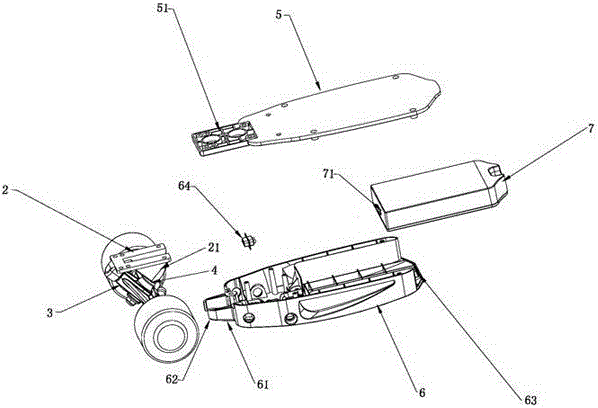 滑板车车杆组件和基于该车杆组件的可自由装配的滑板车的制作方法与工艺