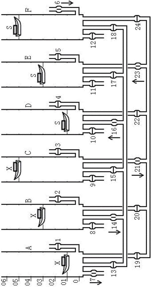 单级六线互补省水船闸的制作方法与工艺