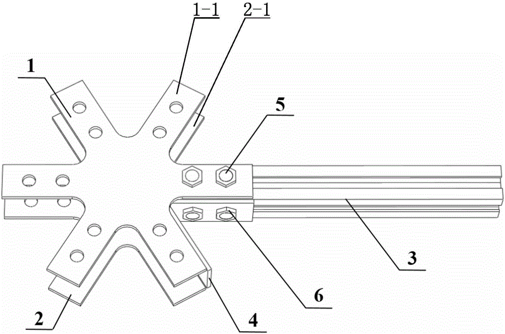 弹簧滑块式定位的井字型截面构件铝合金空间结构节点的制作方法与工艺