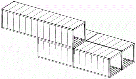 外挑型雙層快裝集裝箱房的制作方法與工藝