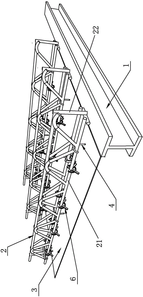 一种免支撑钢模板的桁架系统的制作方法与工艺