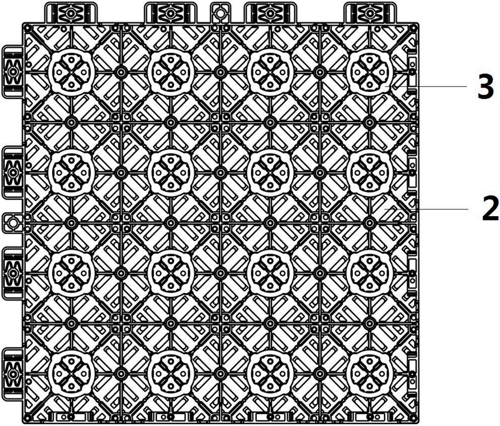 三層懸浮式拼裝地板結(jié)構(gòu)的制作方法與工藝