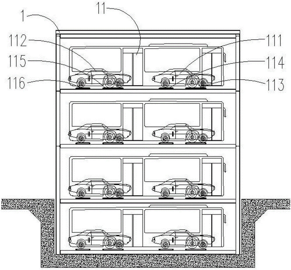 轎車、公交車兩用立體停車庫(kù)的制作方法與工藝