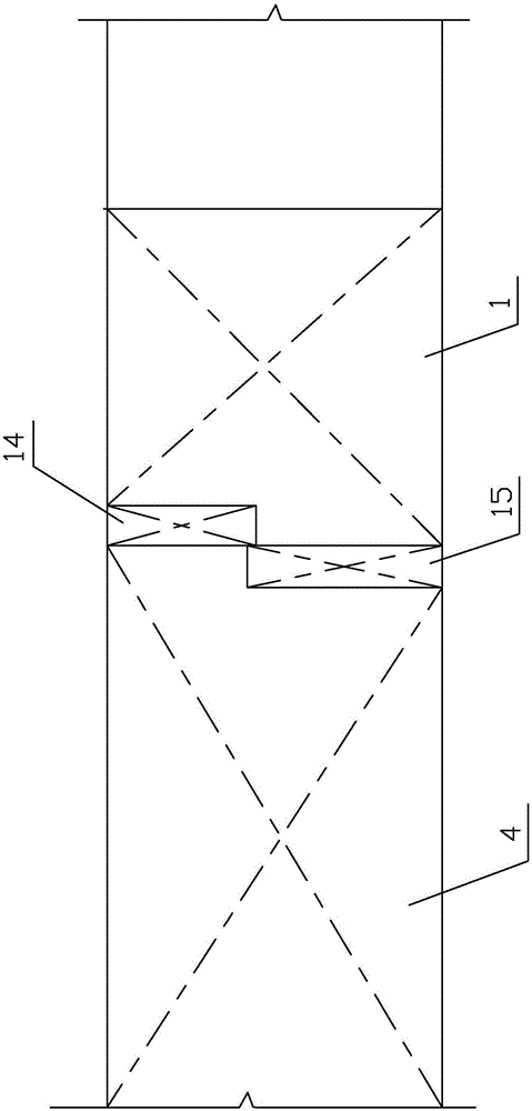 一种月池区域分段式倾斜隔离空舱结构的制作方法与工艺