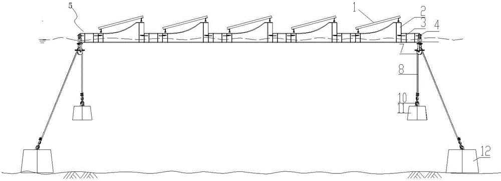 一種水下拉錨系統(tǒng)及其漂浮光伏電站的制作方法與工藝