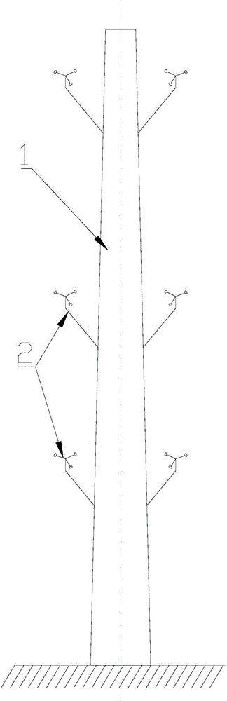 一種抗風影測風塔的供電設備的制作方法與工藝