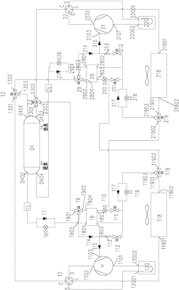 一种低温喷气增焓空调系统的制作方法与工艺