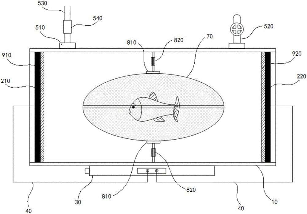 一种时间可调工频电流作用于鱼体的实验装置的制作方法