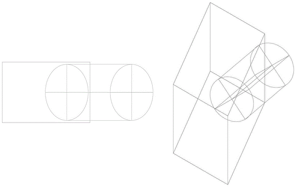 立体表面相贯线剖面几何图形与空间折线展开法的制作方法与工艺