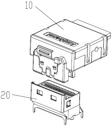 一種緊湊型的高速連接器組合及其線端連接器的生產(chǎn)方法與流程