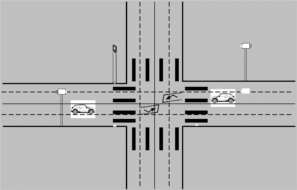 一种机动车十字路口交通信息播报装置与方法与流程