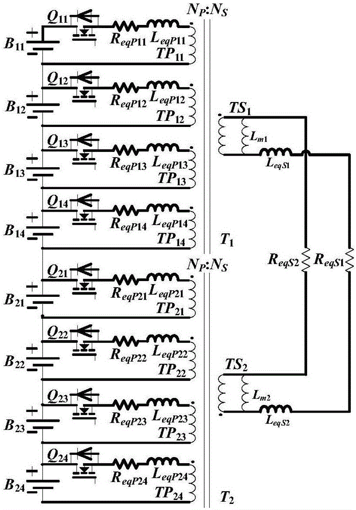 一种基于多绕组变压器的电池组均衡器模块化系统及方法与流程