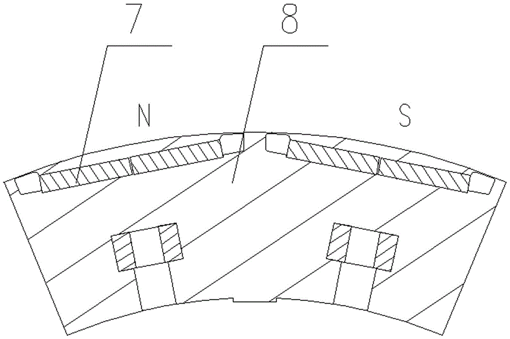 一種帶徑向通風(fēng)道的模塊式永磁電機(jī)轉(zhuǎn)子及電機(jī)的制作方法與工藝