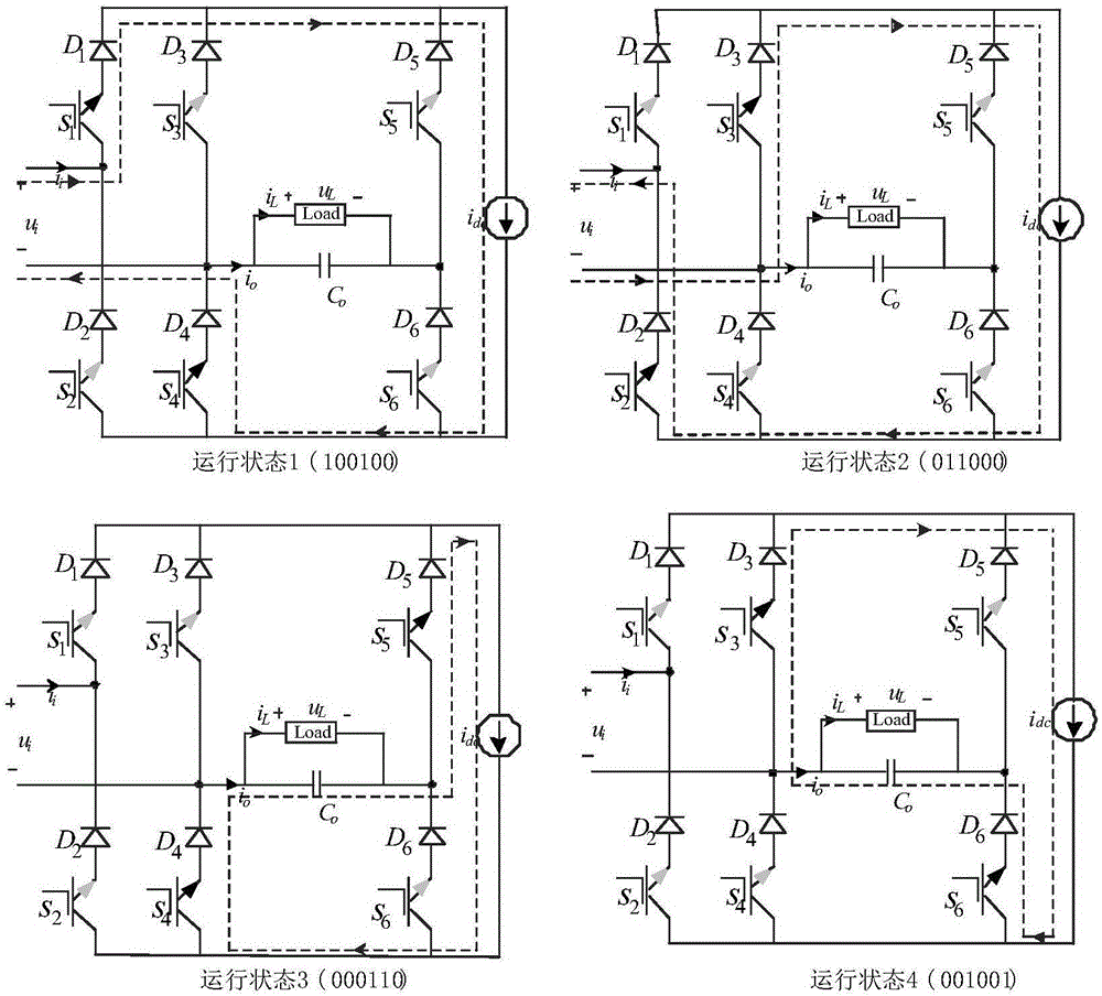 一种单相电流型AC/DC/AC变换器及其调制方法与流程