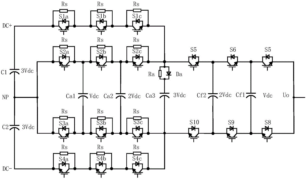 一种七电平ANPC变流器拓扑结构的制作方法与工艺