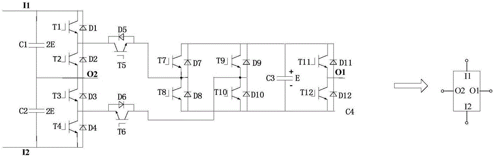 七电平逆变拓扑结构及七电平逆变器的制作方法与工艺