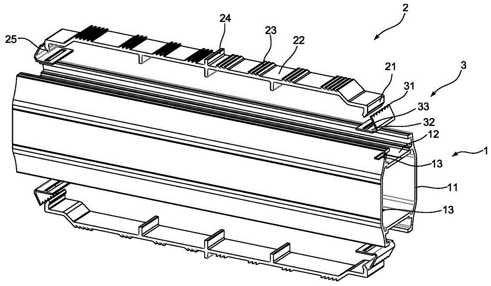 一种太阳能电池板分段导轨支架插入式连接组件的制作方法与工艺