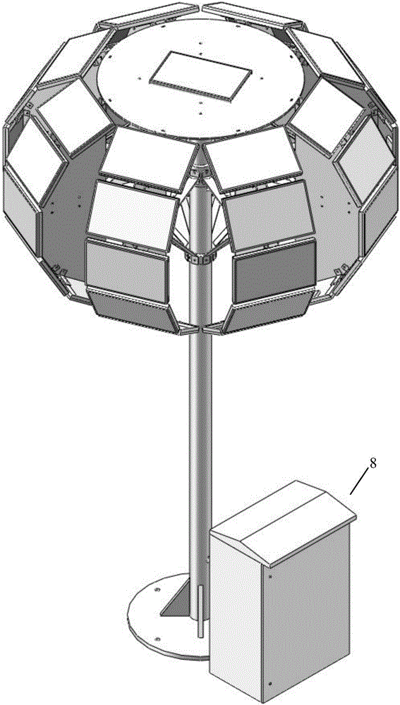 一种球形多角度太阳能辐照观测装置及方法与流程