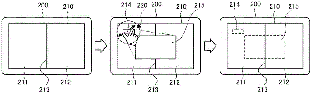 在分割屏幕中放大內(nèi)容的方法、信息處理裝置以及信息處理裝置的控制方法和控制程序與流程