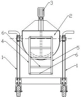 一種人工傾泄式建材漿液攪拌機的制作方法與工藝