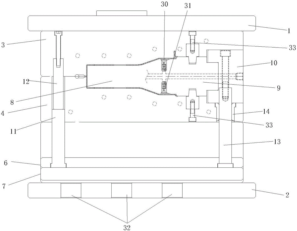 一种限位器罩盖成型模具的制作方法与工艺