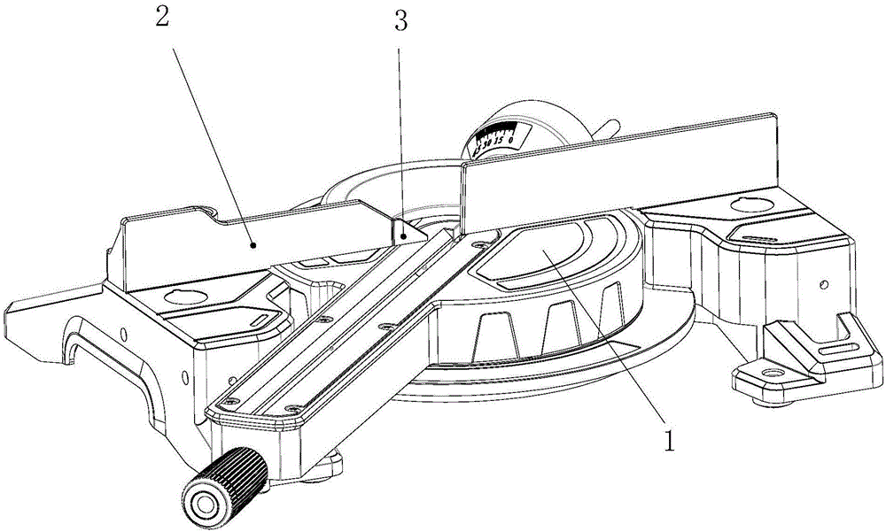 斜断锯导向座的伸缩装置的制作方法